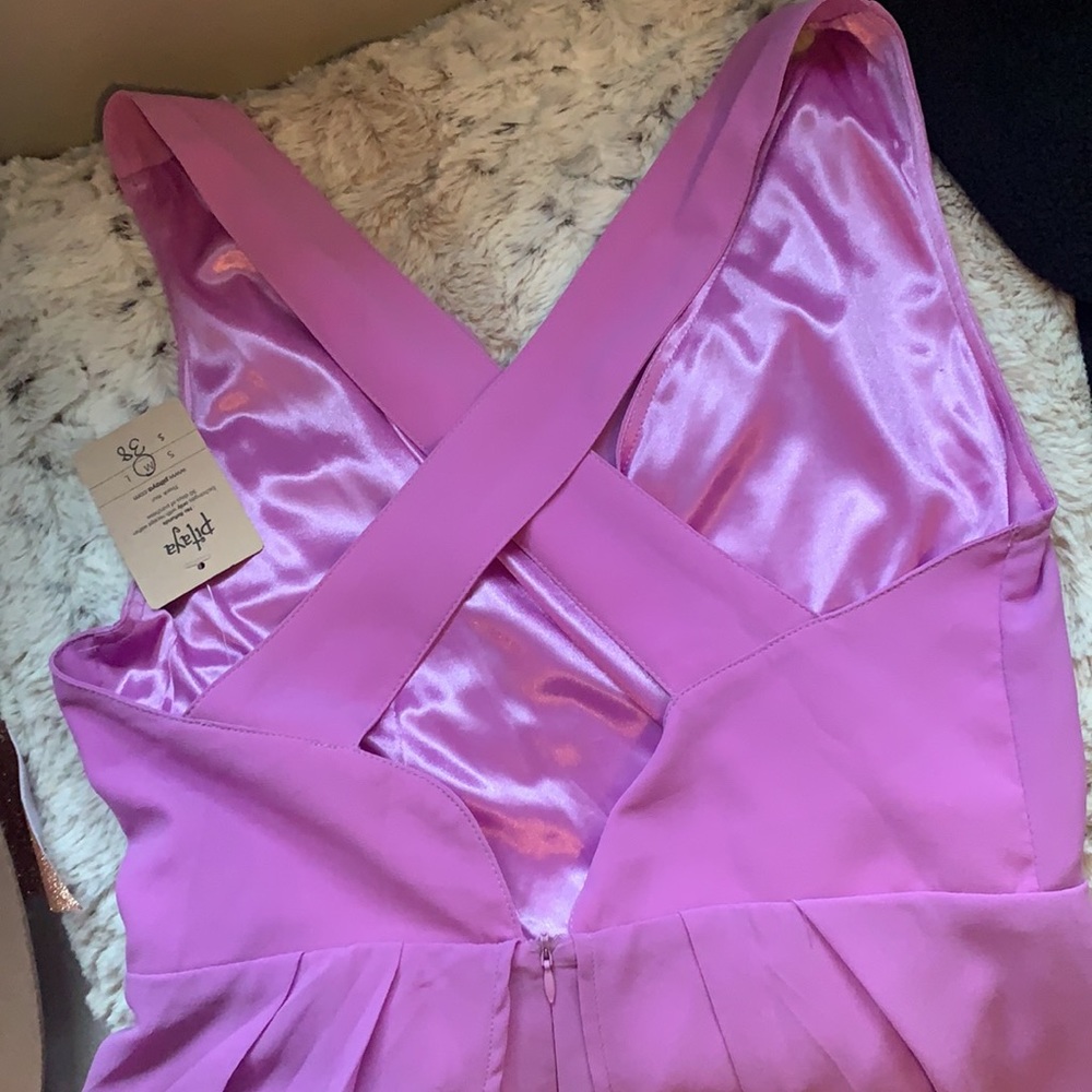 Pitaya Boutique Lilac Wrap Chiffon Dress - Picture 5 of 6